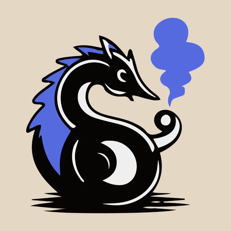 Blauer Glut-Seepferdchen