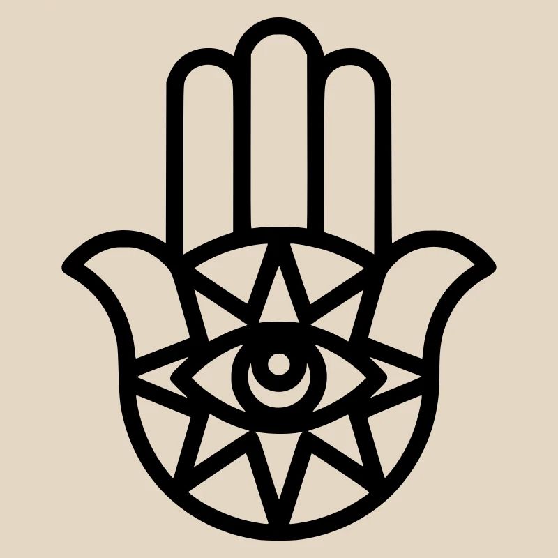 Hamsa Hand Fatima Umriss