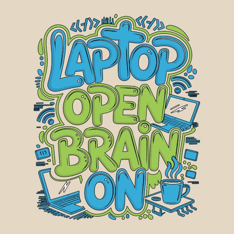 Remote Developer Laptop Open Brain On Remote Coder