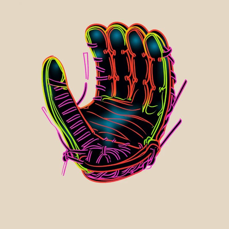 Baseball Handschuh Synthwave