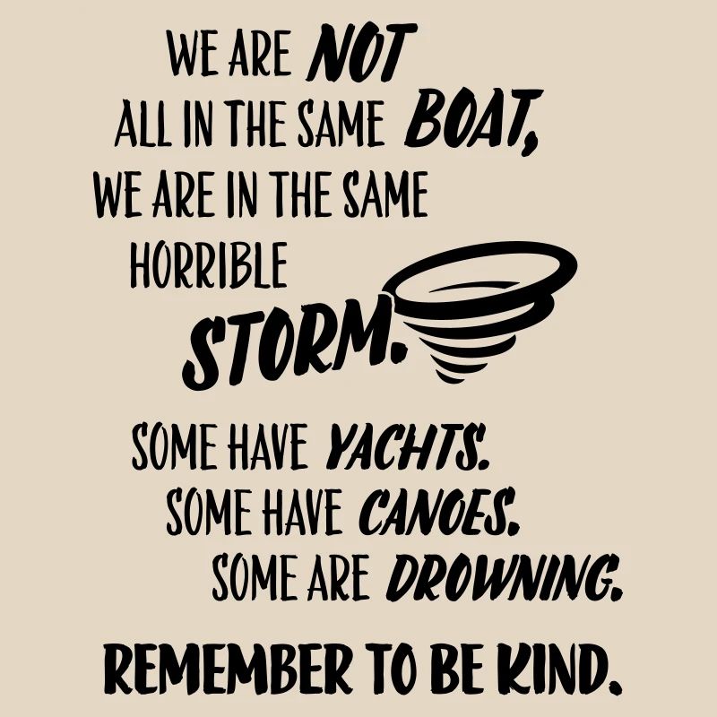 Remember to be kind – message humor