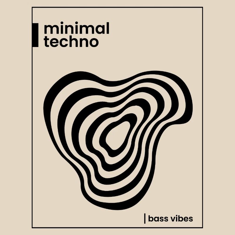 Conception minimale de l’affiche techno