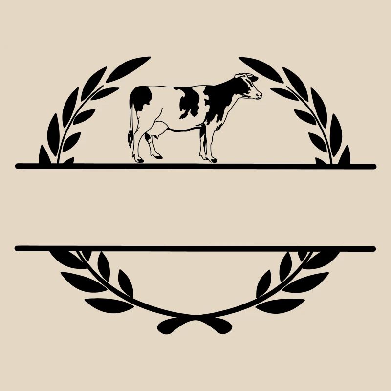 Dairy cow monogram