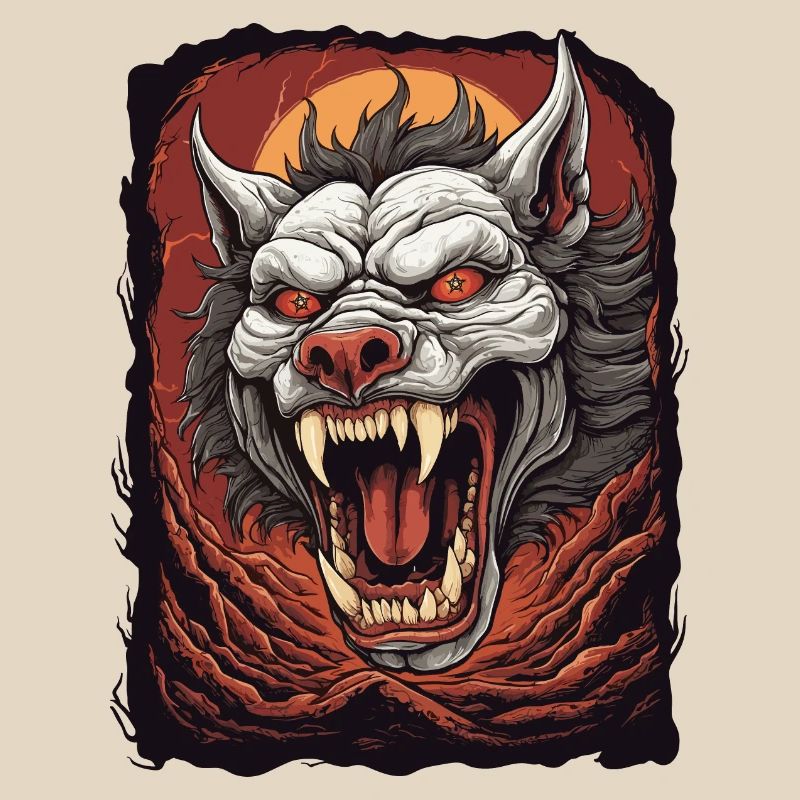 Hell demon dog