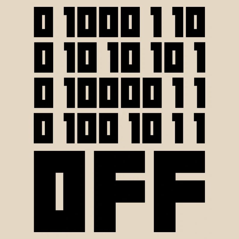 Binary Code F**k OFF – Humour Nerd & Geek Code