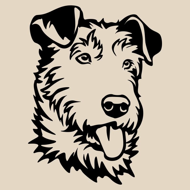 Tête de terrier irlandais