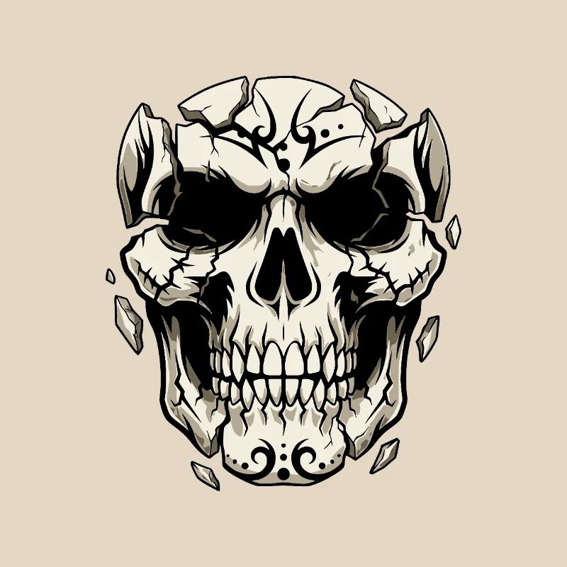Splintering Skull – Gothic Graphics