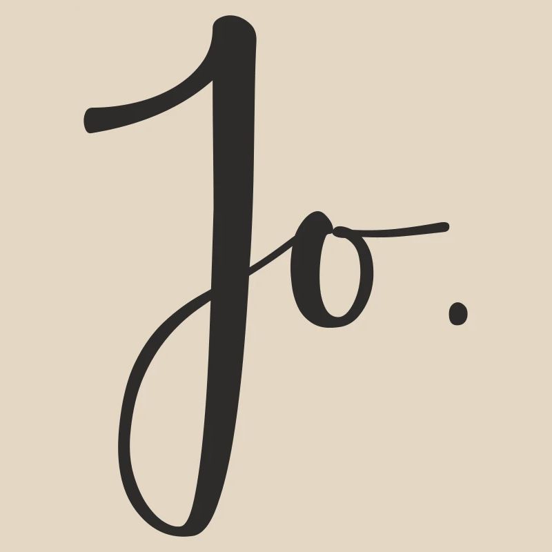 Jo – Conception de texte de lettrage manuel