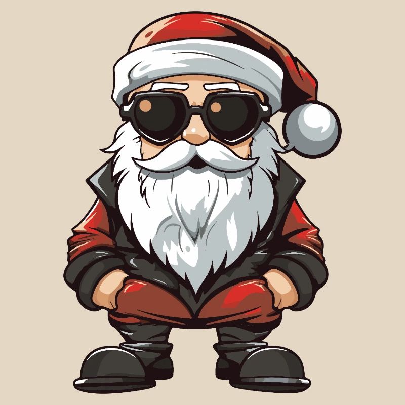 Weihnachtsmann Comic Santa