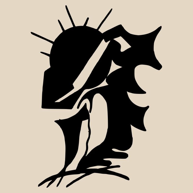 Schwarze Stille Minimaldesign