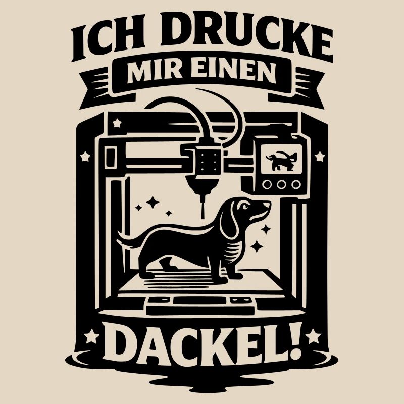 Dackel 3D Drucker Basteln Hund