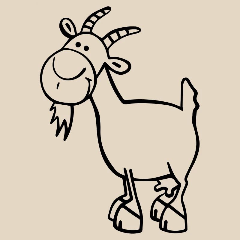 Fröhliche Ziege
