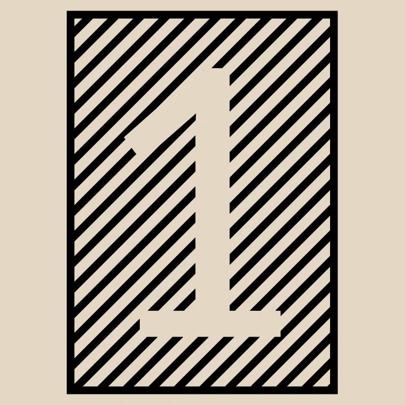 Numéro 1 - bandes encadrées