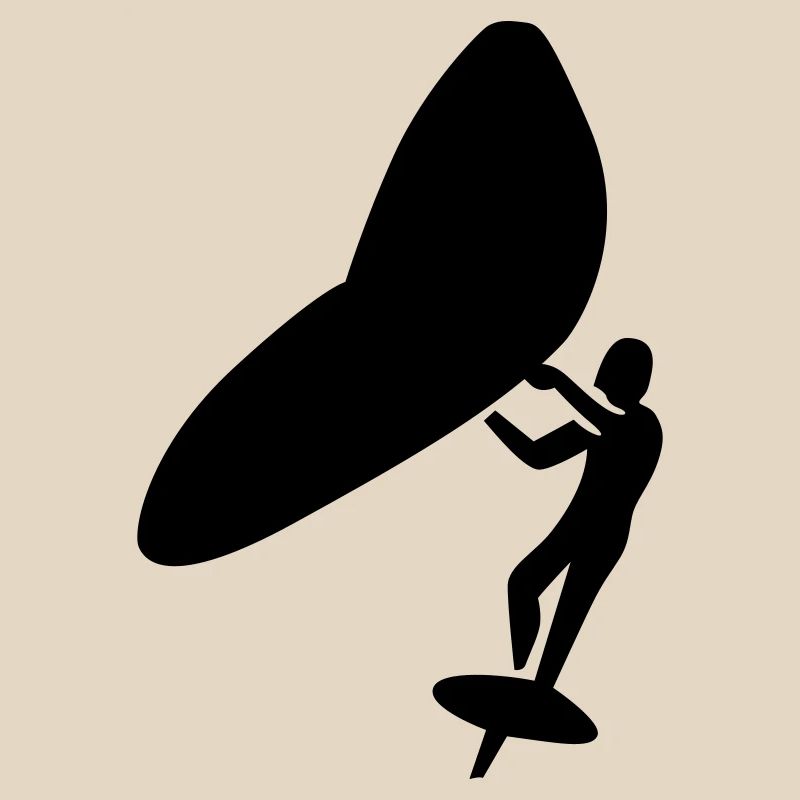 Wingfoil minimalistic logo