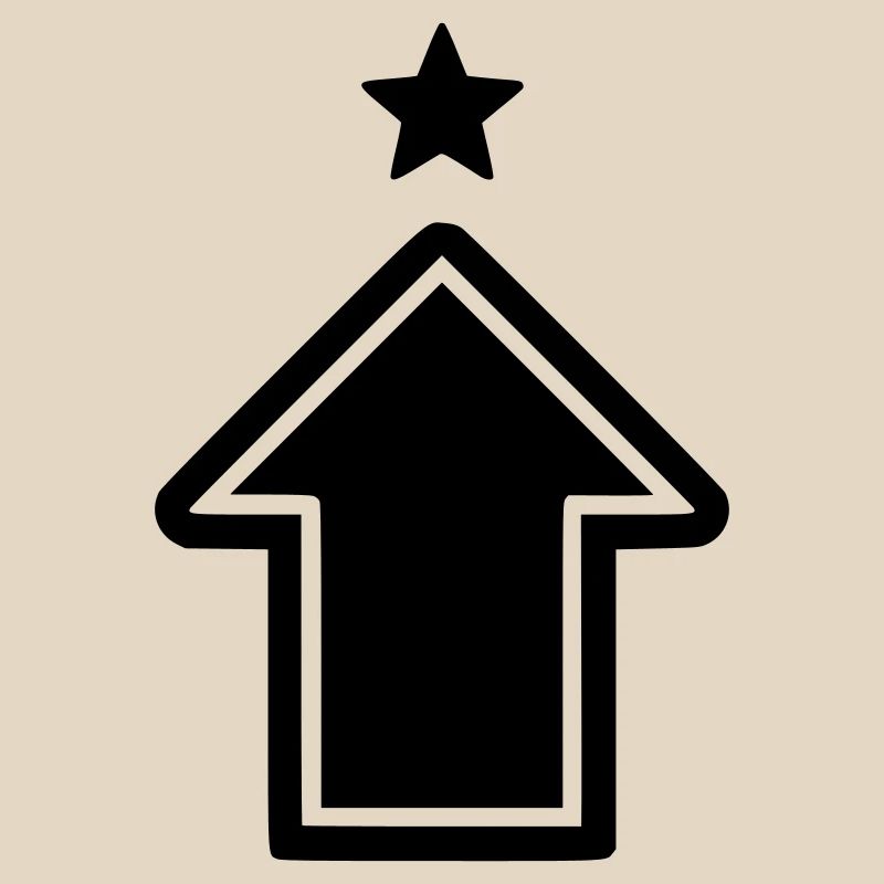 Pfeil Aufstieg Symbol