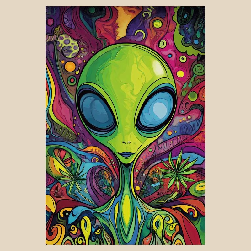 Psychedelic Alien Neon Rush