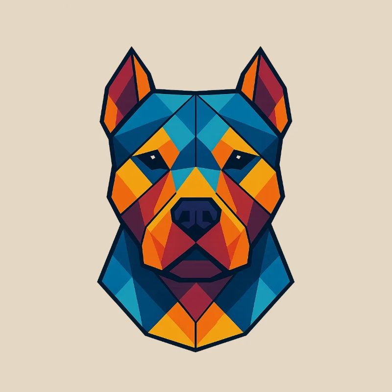 Chien | Tête de chien Impression / Impression / Design