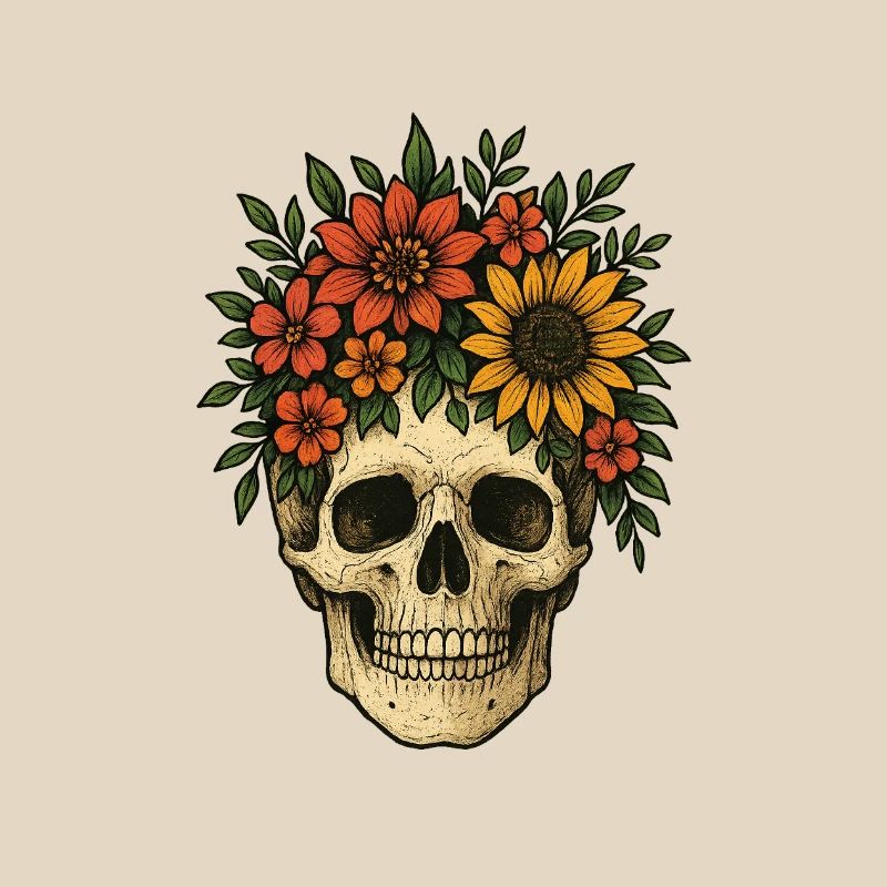 Crâne de fleur
