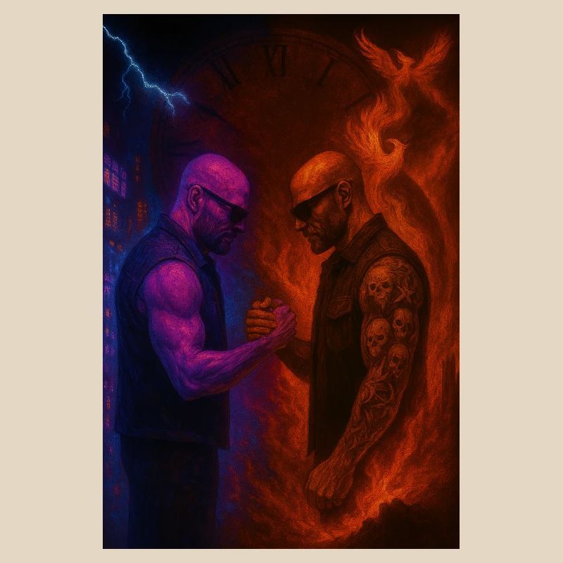 Feuer gegen Eis Duell der Elemente