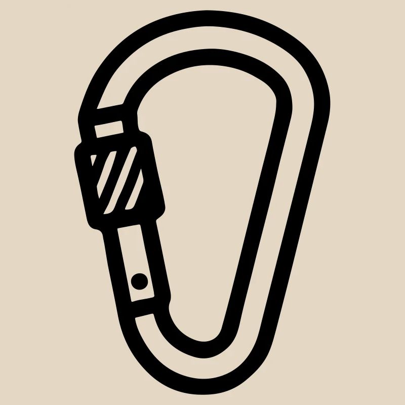 Carabiner Symbol Climbing
