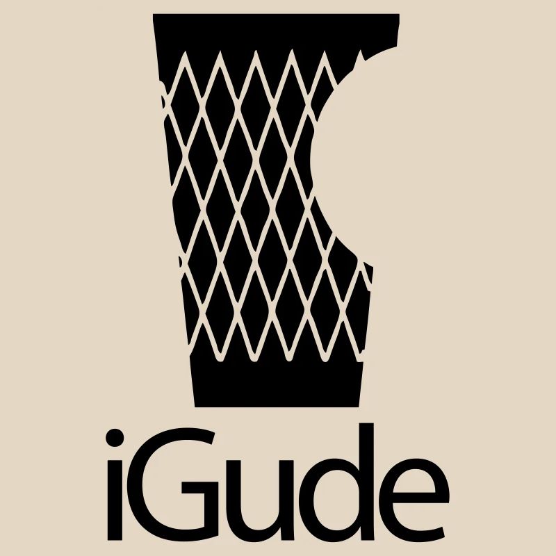 iGude - Geripptes schwarz