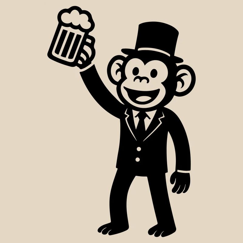 Affe Bachelor Party Bier