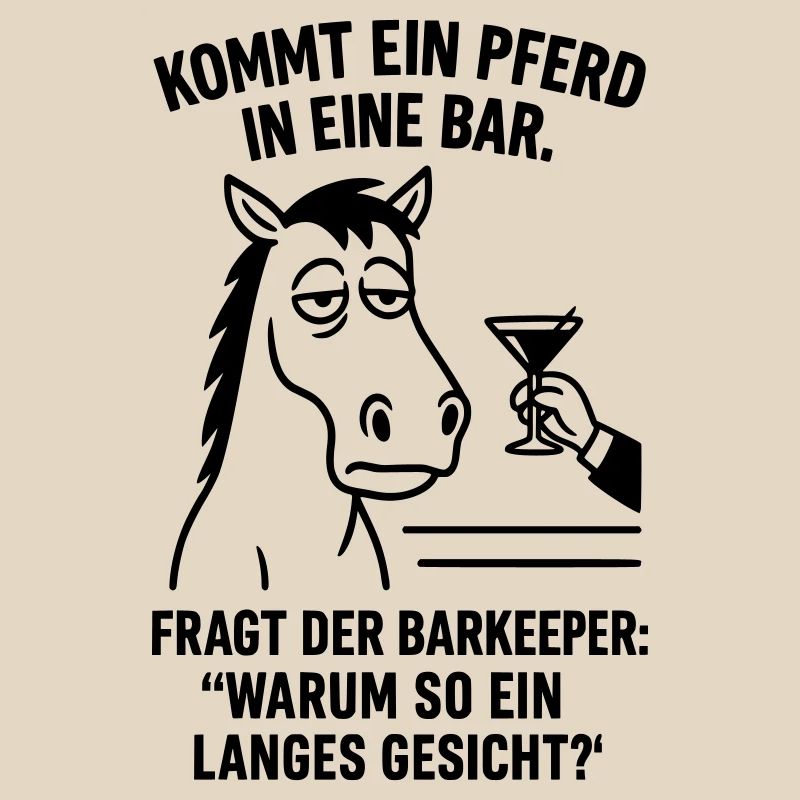 Cheval dans le bar