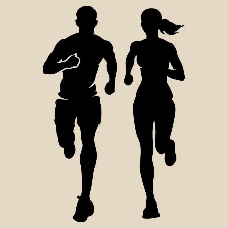 Marathon par équipe Marathon Silhouette