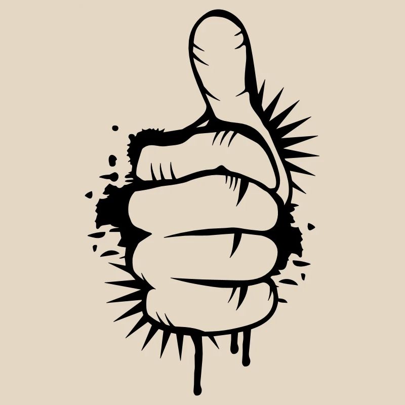 Hand with thumb up