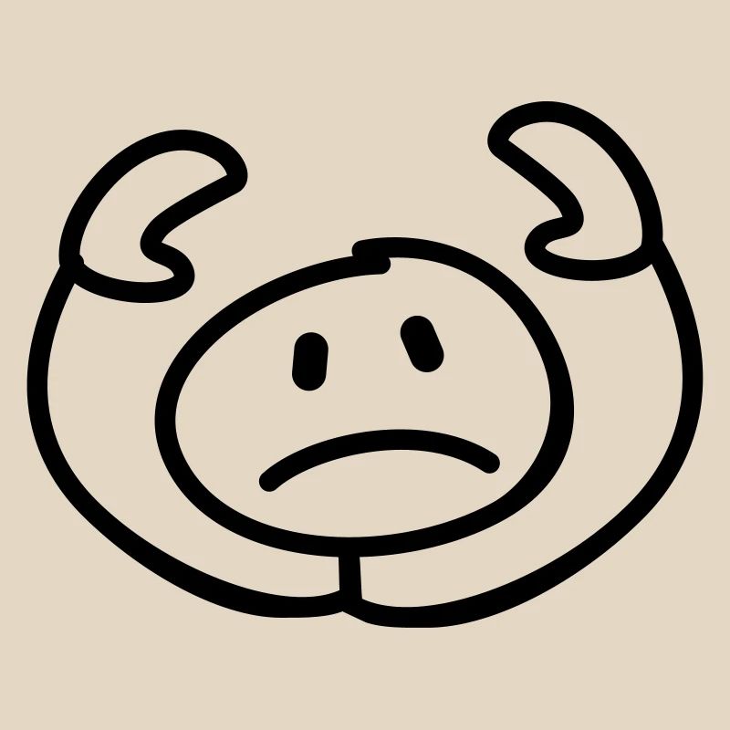 resigned stick man head