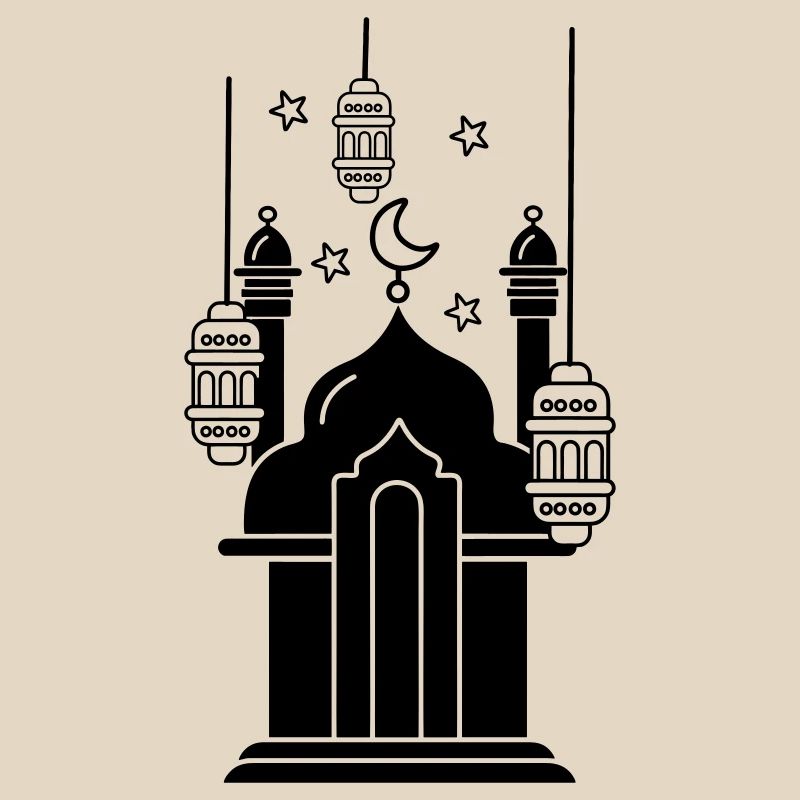 Moschee Lichter und Sterne