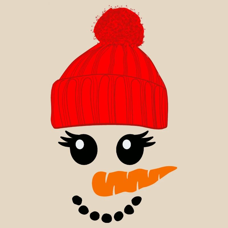 Schneemann mit rotem Hut