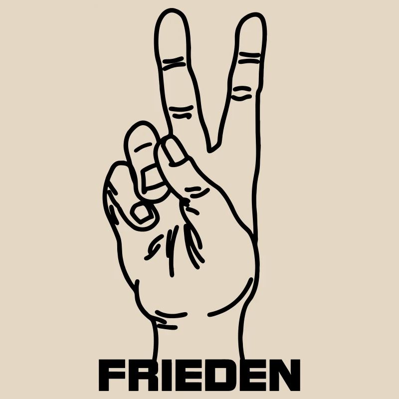 Hand gesture german Frieden