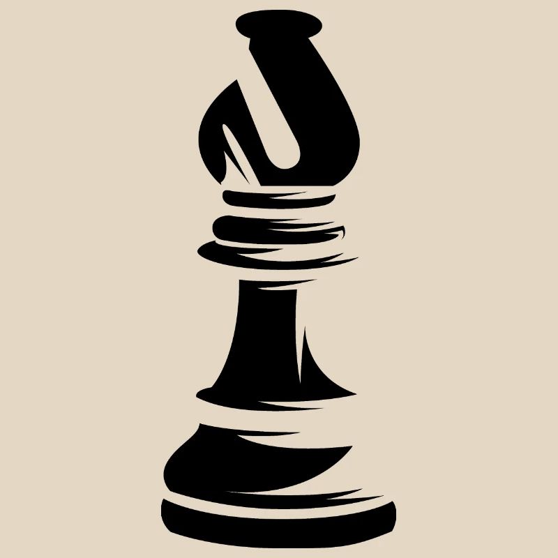bishop läufer figur schach chess symbol Vektor