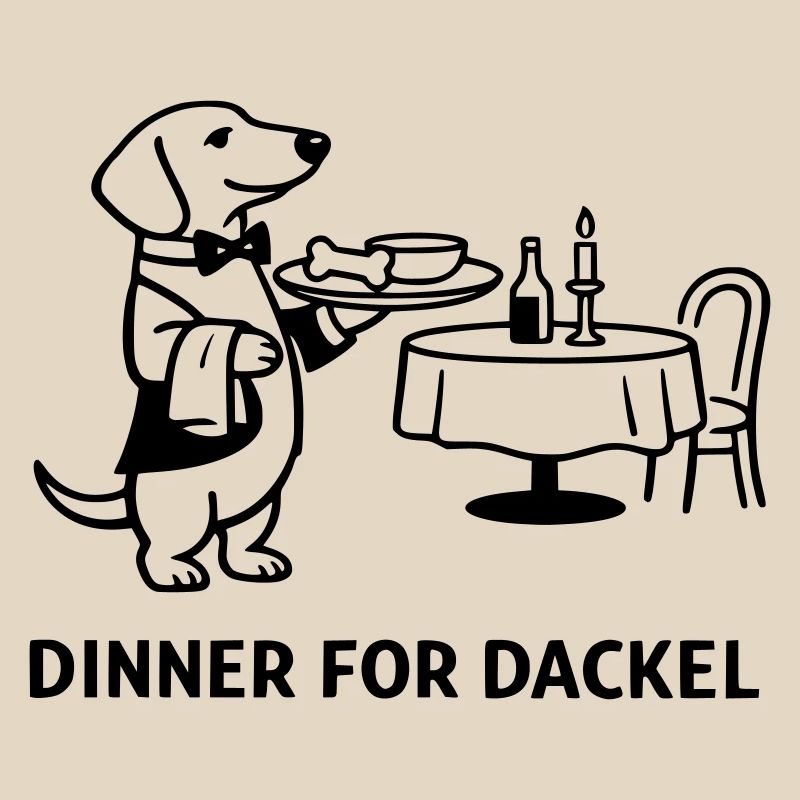 Dîner pour teckel