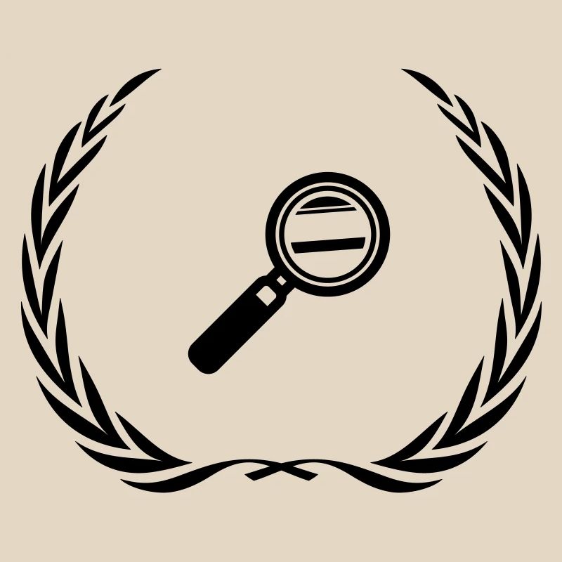 Lupe Symbol Kranz