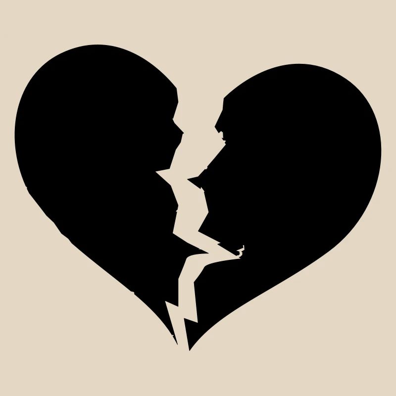 Gebrochenes Herz, broken heart