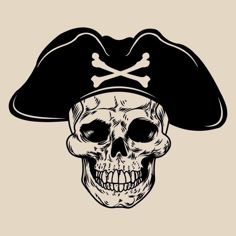 Chapeau de pirate crâne