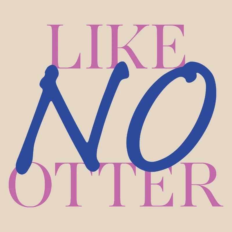Loutre avec une différence – jeu de mots avec style