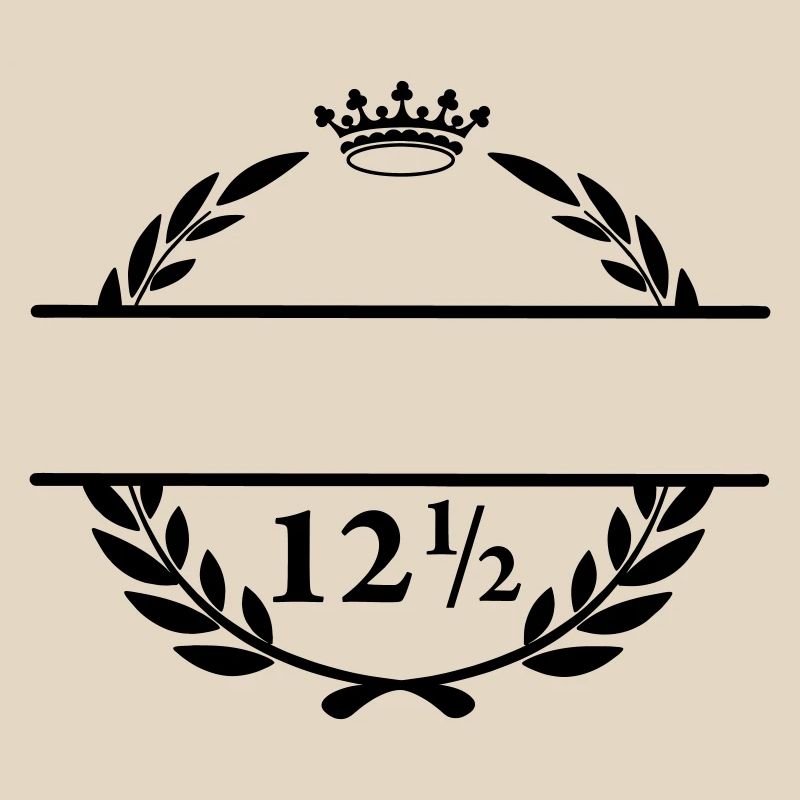 Bannière de nom Lauwerkrans avec le numéro 12 moitié