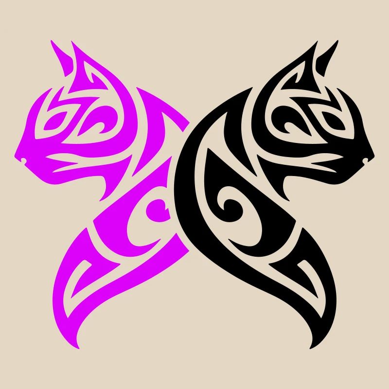 Chats Tribal Cat Design