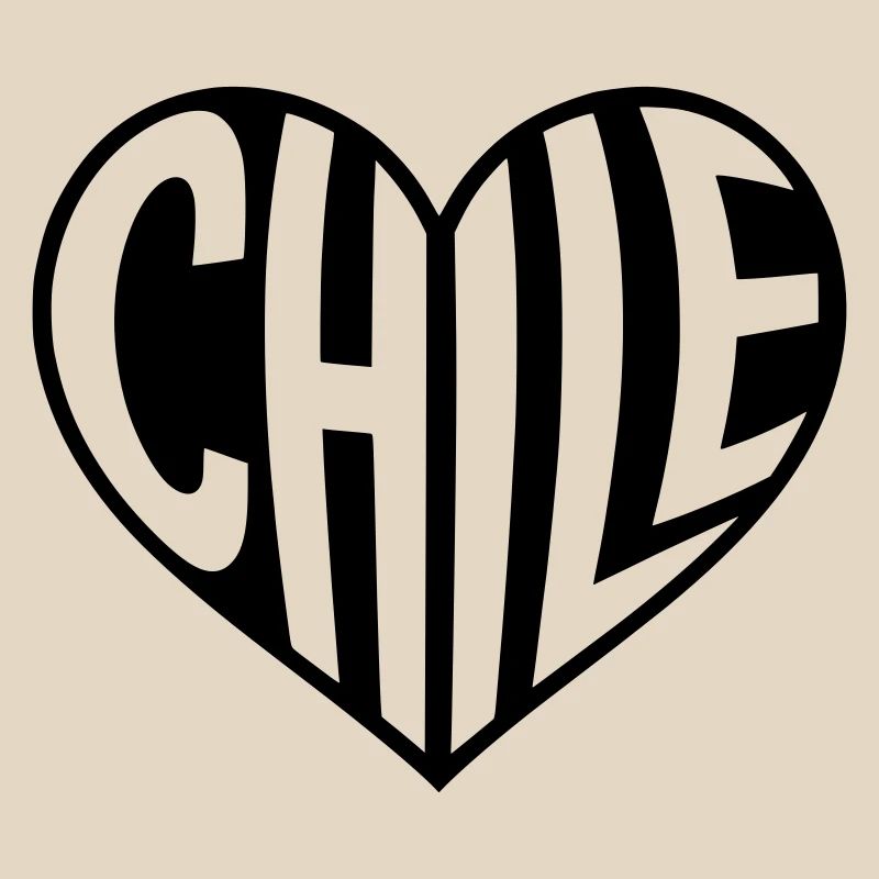 Typographie du cœur chilien