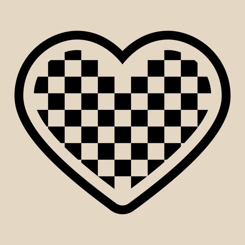 checkerboard heart