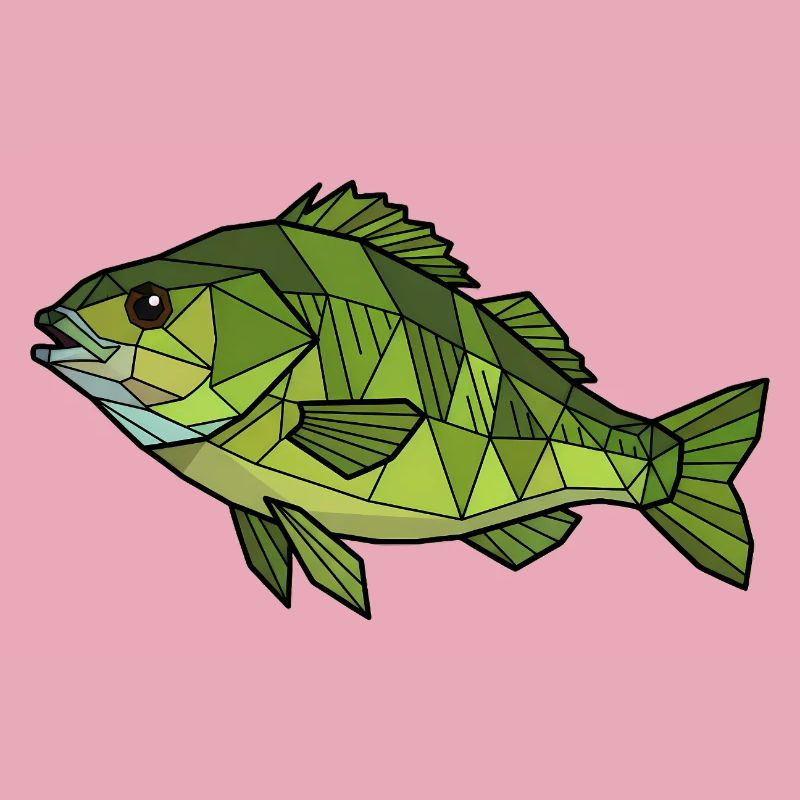 Geometric Perch Low Poly