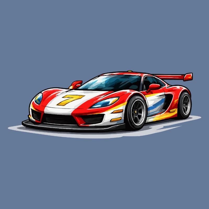 Graphismes de voitures de course de style vitesse