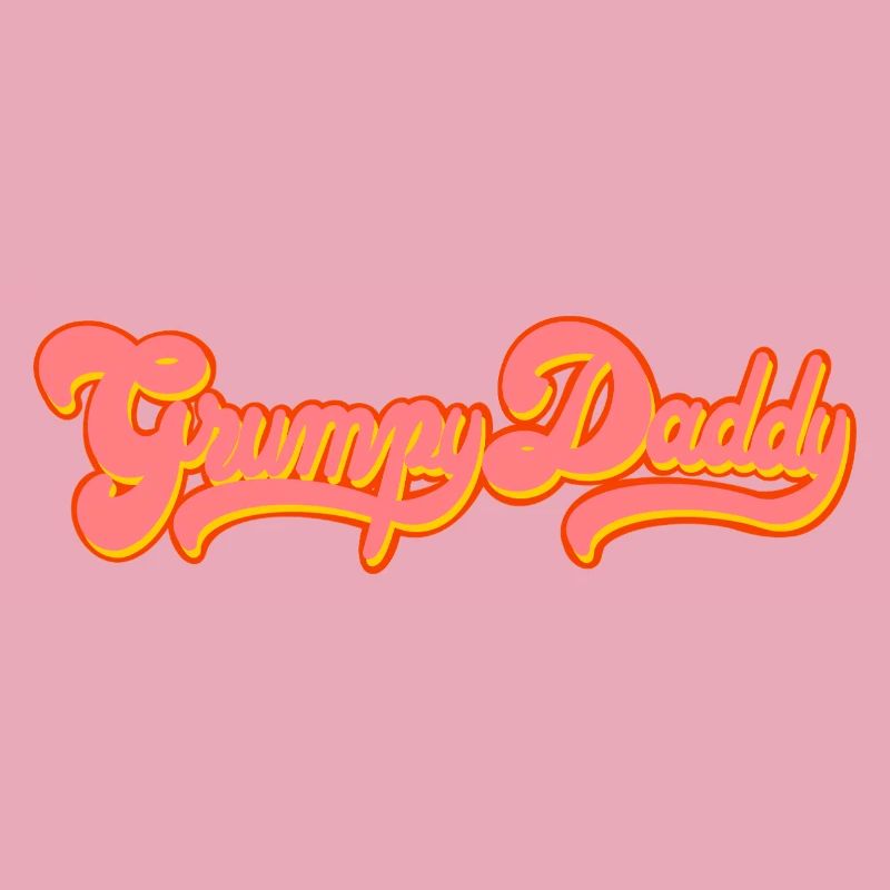Grumpy Daddy Retro Script - Farbe "Exploitation"