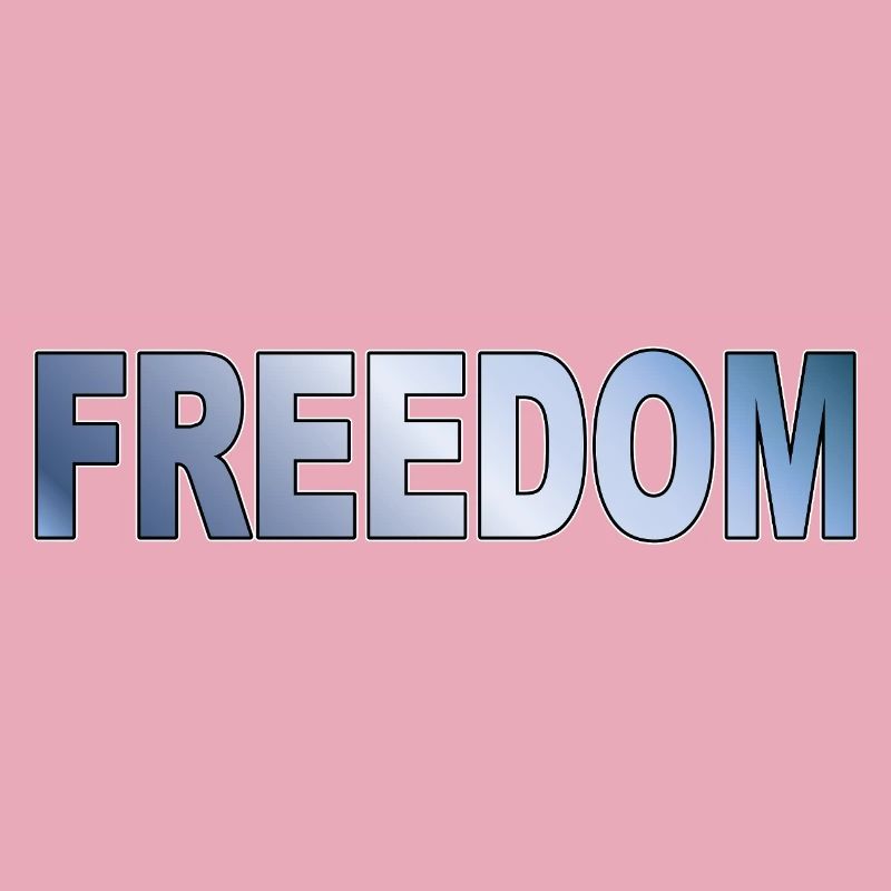 Freedom Typografie Statement Design