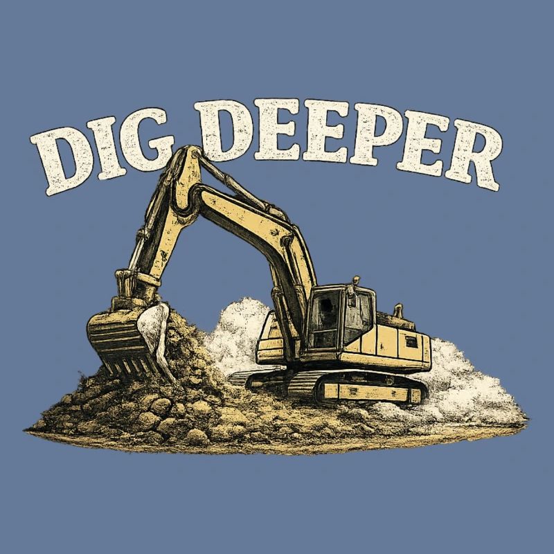 Dig Deeper Excavator Construction Site Construction Machine