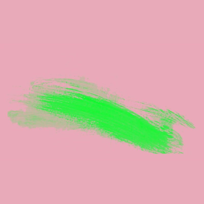 Trait de pinceau vert abstrait