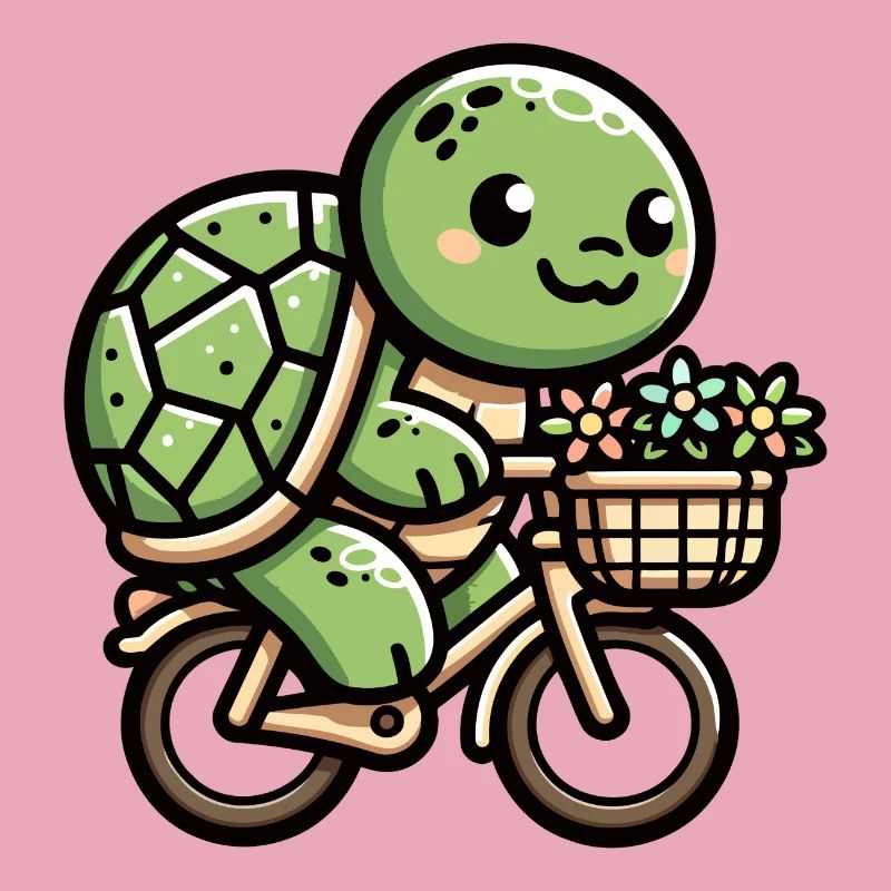 Cute Turtle Bicycle Design